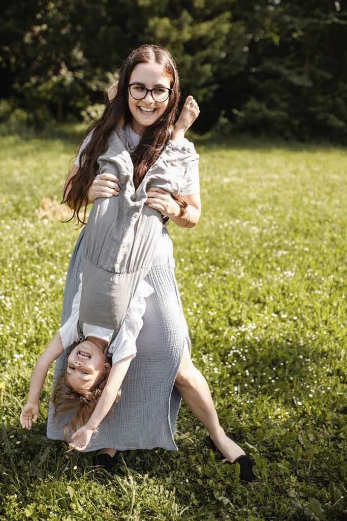 Familienmoment in der Natur Wiener Neustadt
